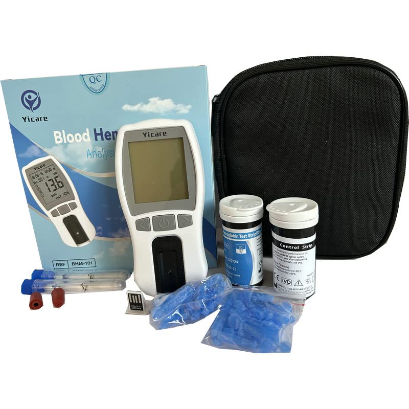 Glucose Meter Kit New Hemoglobin Blood Meter Testing Kit With 25 Test ...