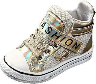 Boys Girls Fashion Sneaker Athletic Bling Letter Mesh Boots Running Waterproof Tennis Shoes (Toddler/Little Kids/Big Kids) - coolthings.us