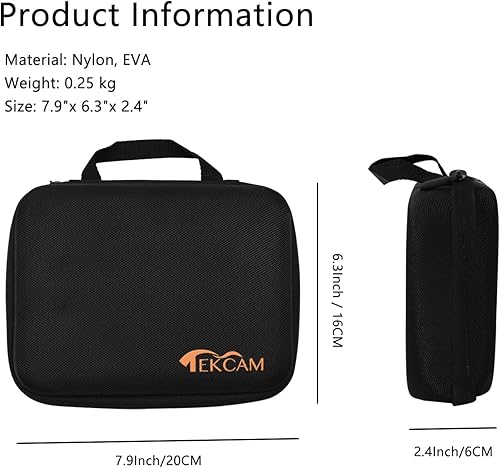 Miniatura 7 de TEKCAM Funda de transporte compatible con Insta360 Flow Gimbal Stabilizer Funda de almacenamiento protectora a prueba de golpes Bolsa de