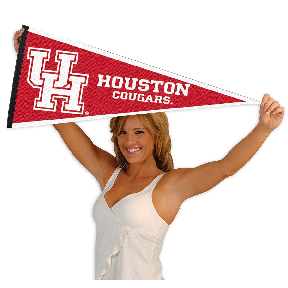 University Of Houston Cougars Pennant - Full Size 12x30 Inch Felt Wall Banner, Officially Licensed College Decor - View #7
