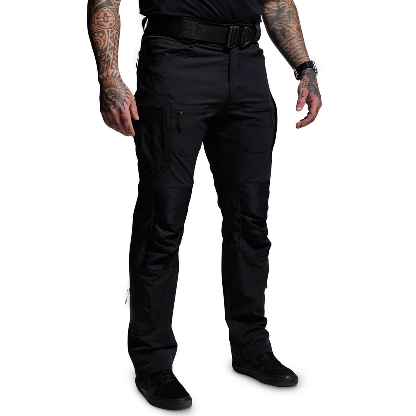 Born Primitive Men's Op Assault Pant - Durable Tactical Stretch Pants w/Reinforced Knees, Multiple Pockets & Adjustable Waist