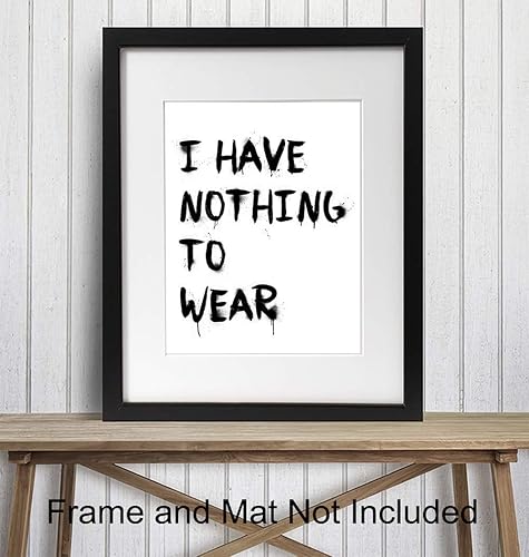 Miniatura 2 de Fashion Art Print Typography - Funny Typography Wall Art Poster - Chic Modern Home Decor for Bedroom, Bathroom - Great Gift for Women, Fashionistas,