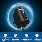 Featwell Car Air Freshener, Three Adjustable Modes Intelligent Car Aroma Diffuser, Rechargeable, Black