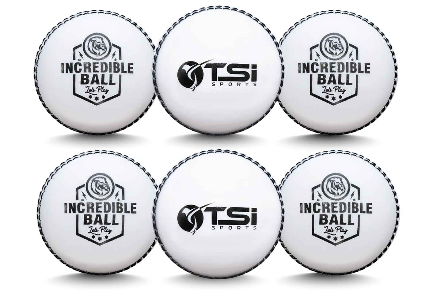 Incredible Ball Soft Training/Practice Ball Recommended for Indoor/Outdoor Street, Beach & Cricket White (Pack of 6)-image-11