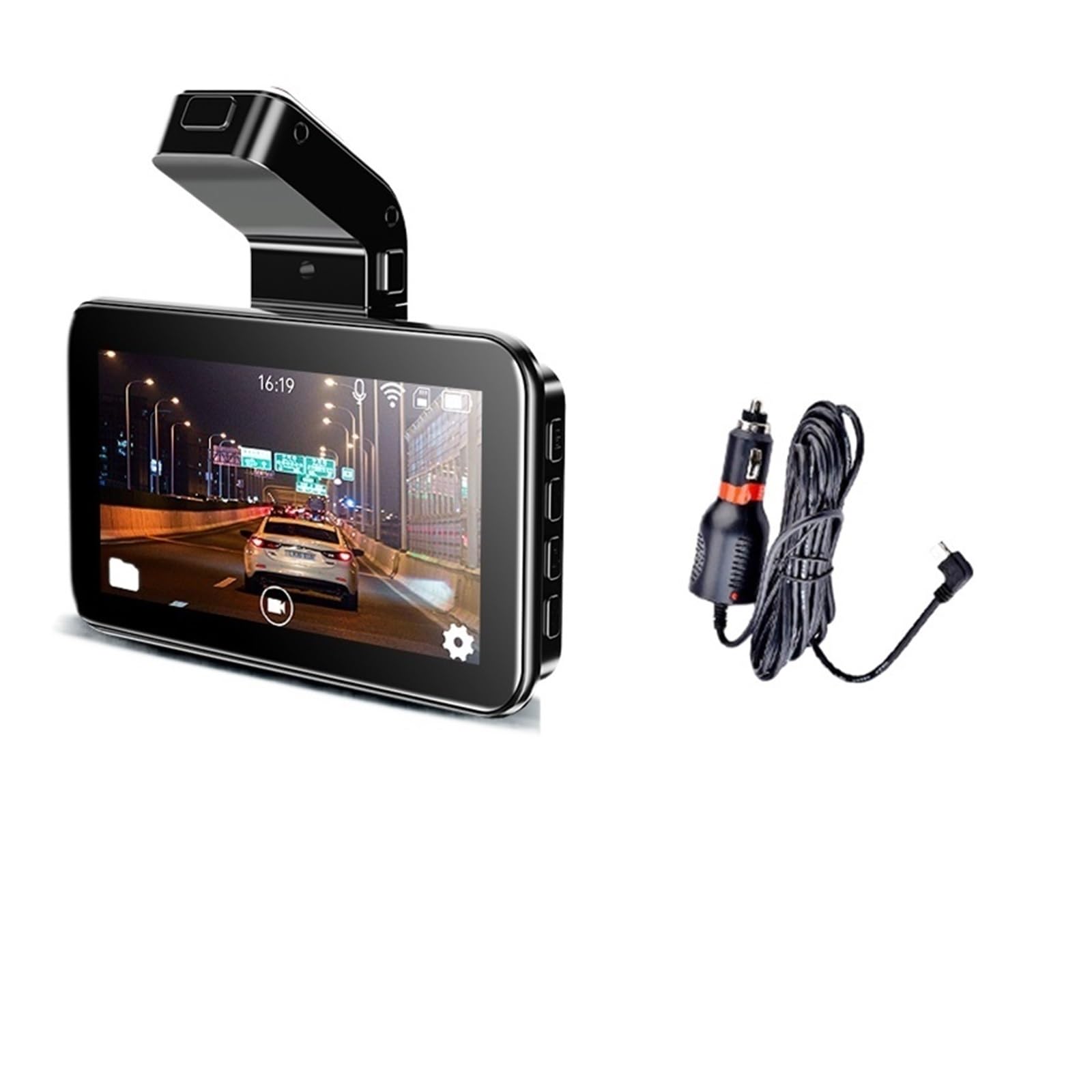 Kamera samochodowa do samochodu 2K kamera podwójny obiektyw tylna wideorejestrator pojazdu czarna skrzynka Nagrywanie W RozdzielczośCi Ultra Hd(NO Rear Cmaera,32G)