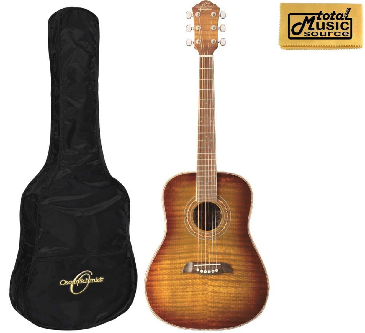 Oscar Schmidt OG1FYS 3/4 Size Dreadnought Acoustic Guitar W/Bag