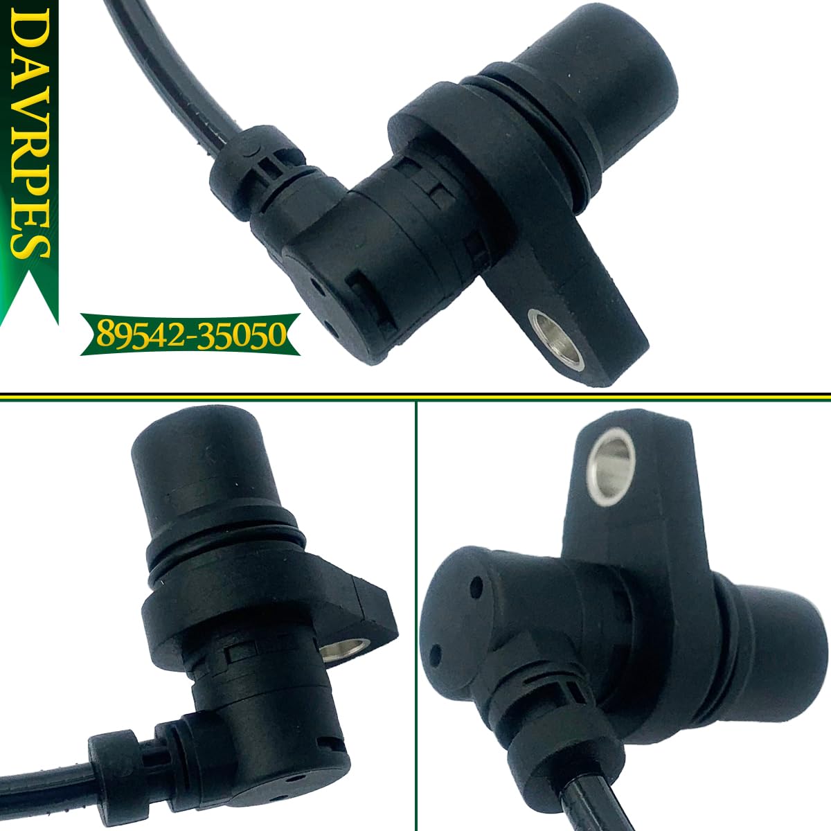 2PCS 89543-35050 89542-35050 Front Left & Right ABS Wheel Speed Sensor for Toyot-a 4Runner 1996-2002, for Tacoma 1997-2004 Replace#695-347｜SU8358｜ALS732｜5S6866 ｜SU8305｜ALS770｜5S6805
