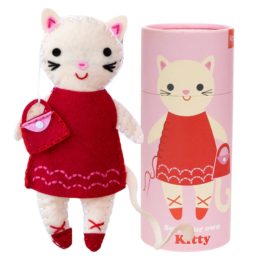 Rex London Pink Sew Your Own Cat