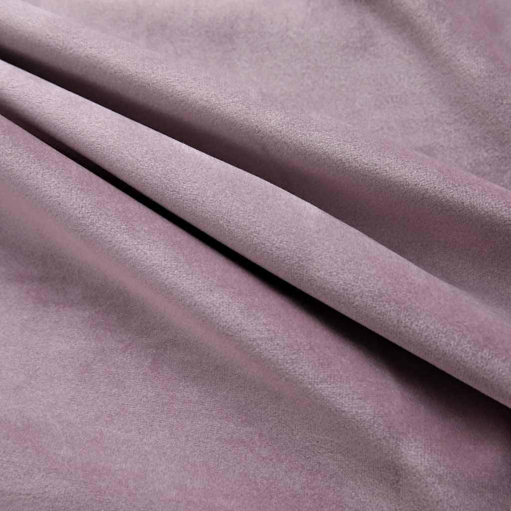 Rideaux occultants avec Anneaux en Velours Rose Antique 140x245 cm 2 pièces pour Salon Chambre fenêtre, Isolation Thermique et Occultation lumière, Installation Facile sur Tringle