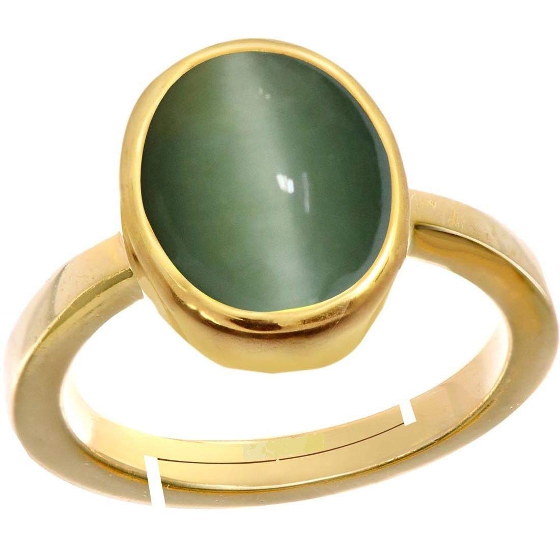 LMDLACHAMA 1.42 Carat / 2.25 Ratti Natural AA++ Quality Certifed Cats Eye Stone Gold Plated Crystal Adjustable Ring for Men and Women ( Lab Approved ) (B08JJ85K3V) Amazon Price History, Amazon Price Tracker