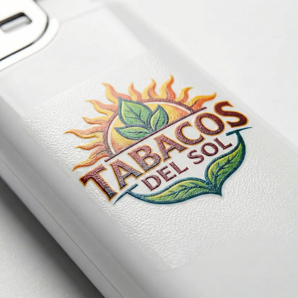Pack de 50 Mecheros Personalizados con Logo o Texto - Encendedores Electrónicos Recargables con Impresión UV a Todo Color - Detalles para Bodas, Comuniones, Empresas y Eventos (Blanco)