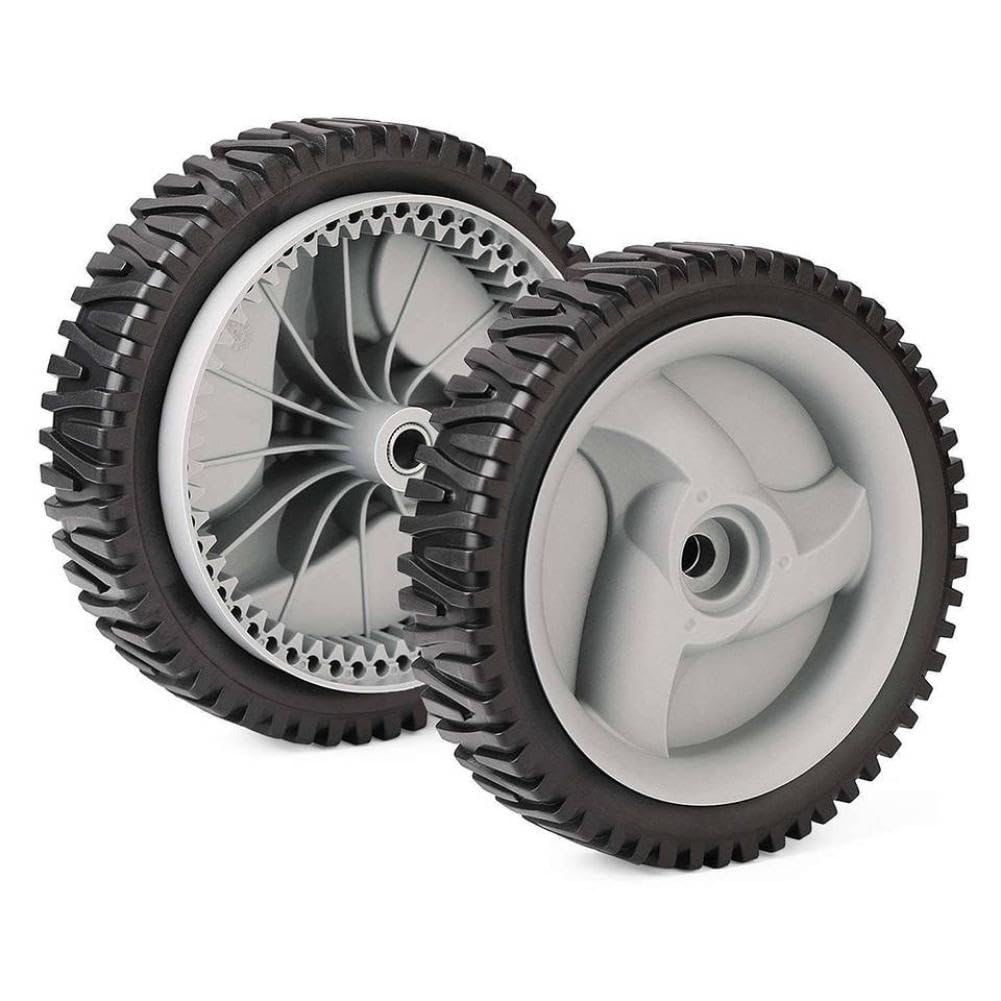 Ruedas delanteras de 8 pulgadas compatibles con la mayoría de las cortadoras de césped para un fácil reemplazo de bricolaje
