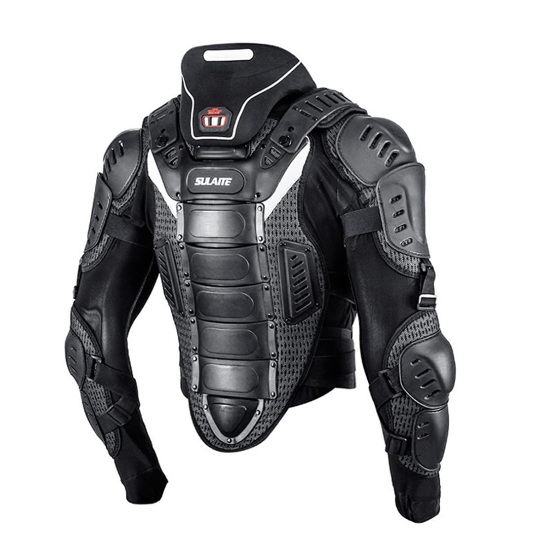 M&Catree Unisex Armour (Neck Rests) Motorbike Motorcycle Full Body Armour Motocross Off-Road Dirt Bike Mountain Cycling Skating Snowboarding Skiing Back Spine Protector Guard Jacket (, 3XL)