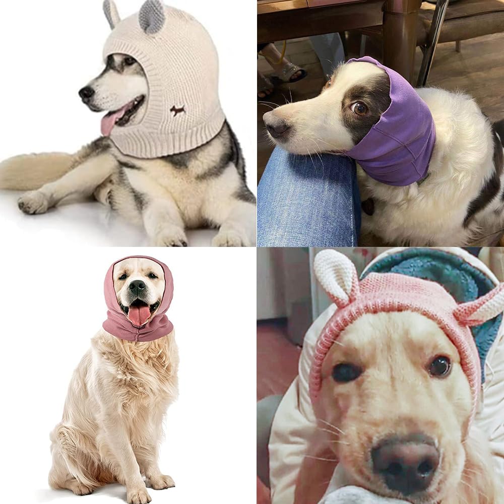 Quiet Ears for Dogs, Anxiety Barking Covers, Muffs, Snood for Noise Protection, 2PCS Hearing Earmuffs - Image 4