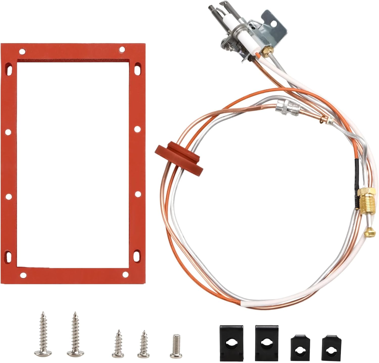 Upgraded Pilot and Igniter Assembly Replacement Kit for Natural Gas Water Heater Compatible with GE, Rheem, Richmond Replace# SP20075 SP20305A