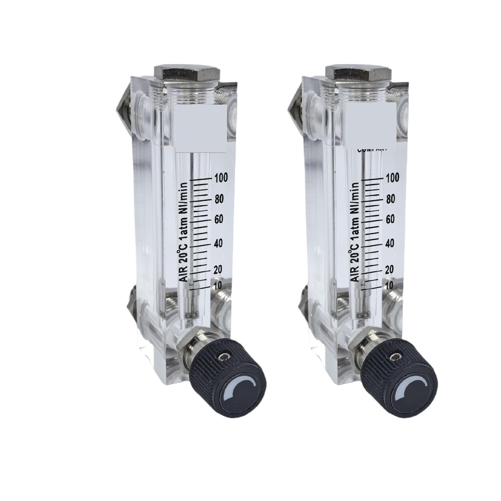 Lzm-6t Medidor de flujo líquido de vidrio orgánico 6-1000 ml/min Montaje en panel rotámetro ajustable para uso industrial de laboratorio