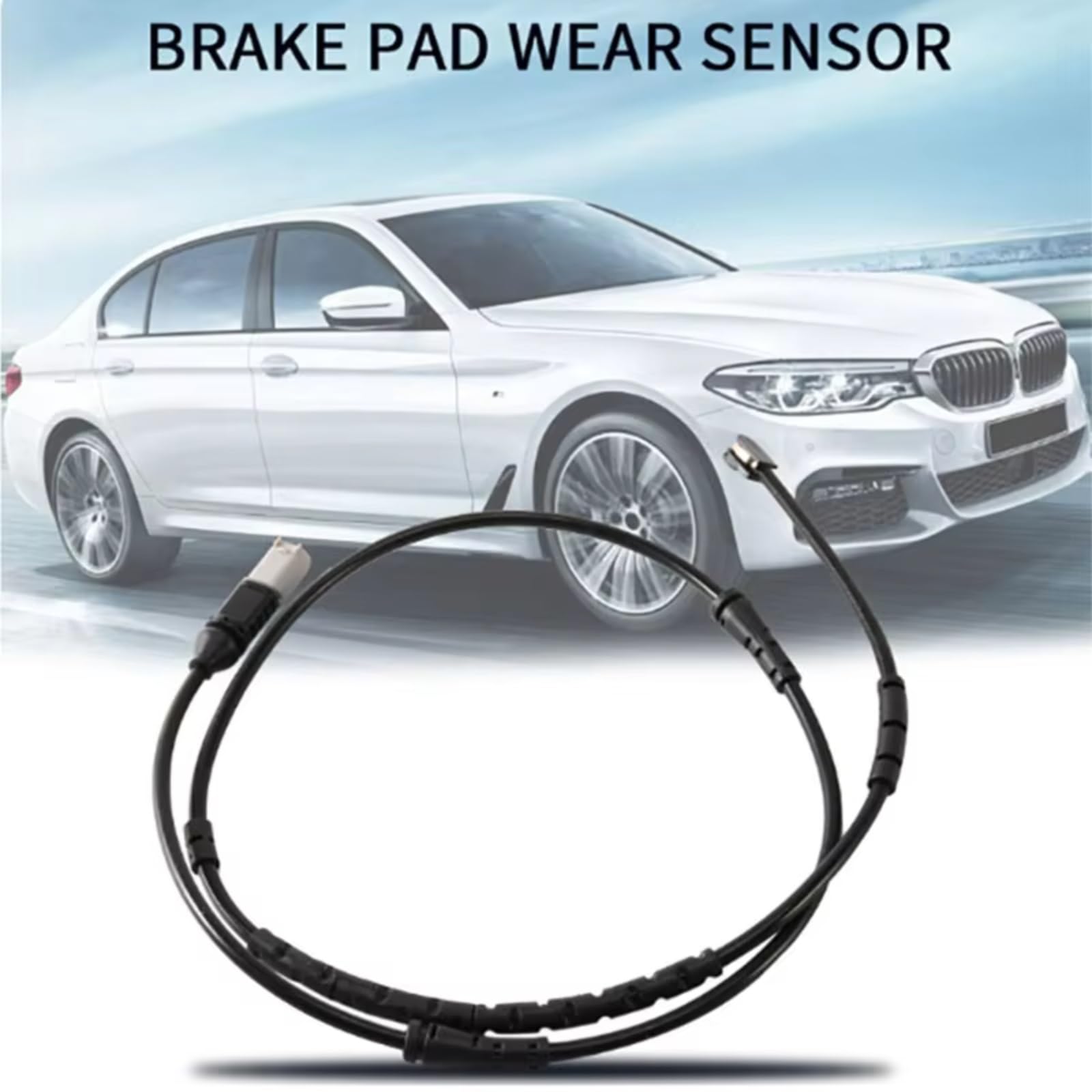 Sensor de Advertencia de Desgaste para BMW Serie 7 F01 F02 34356791958 34356791962 Sensor de Desgaste de Pastillas de Freno Delanteras izquierdas y traseras derechas