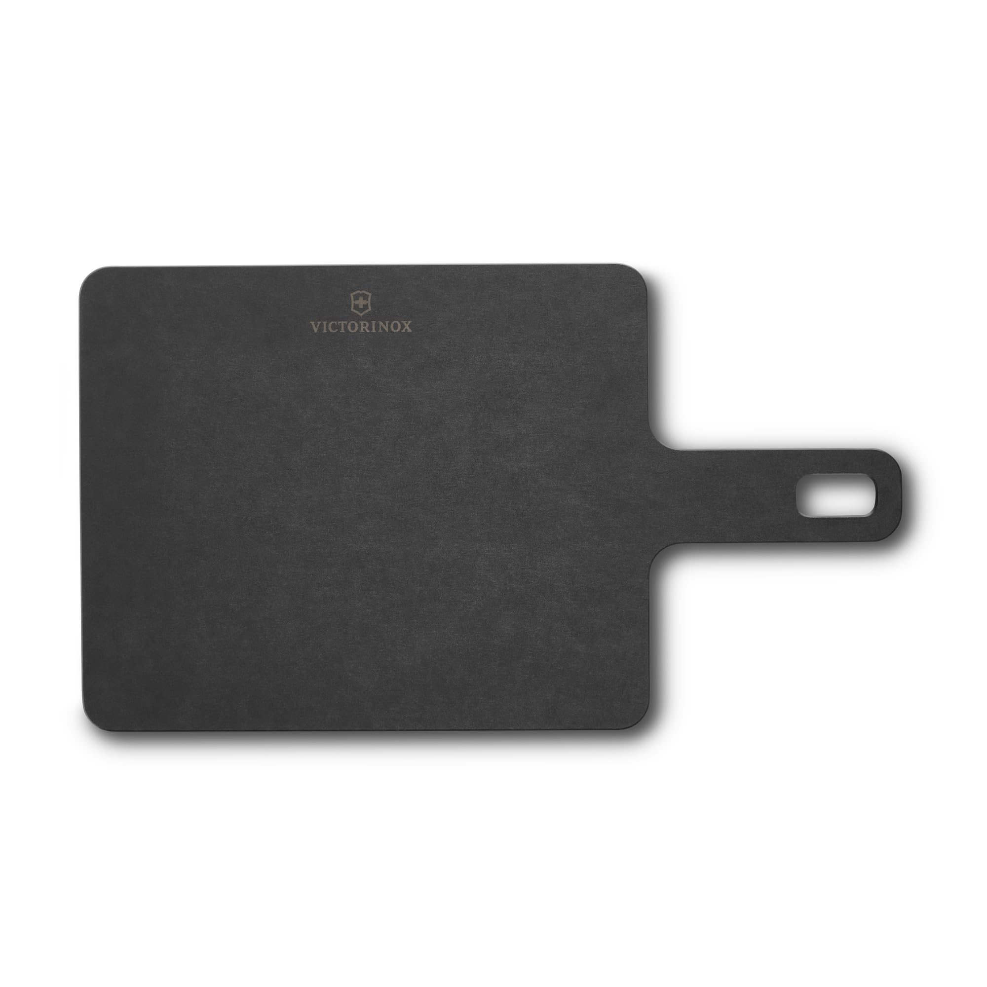 Victorinox Tagliere da cucina con manico, Handy Serie, per Servire Carne, Verdure e Formaggio 22.9 x, 19 x, 0.5, Lavabile in lavastoviglie, Nero