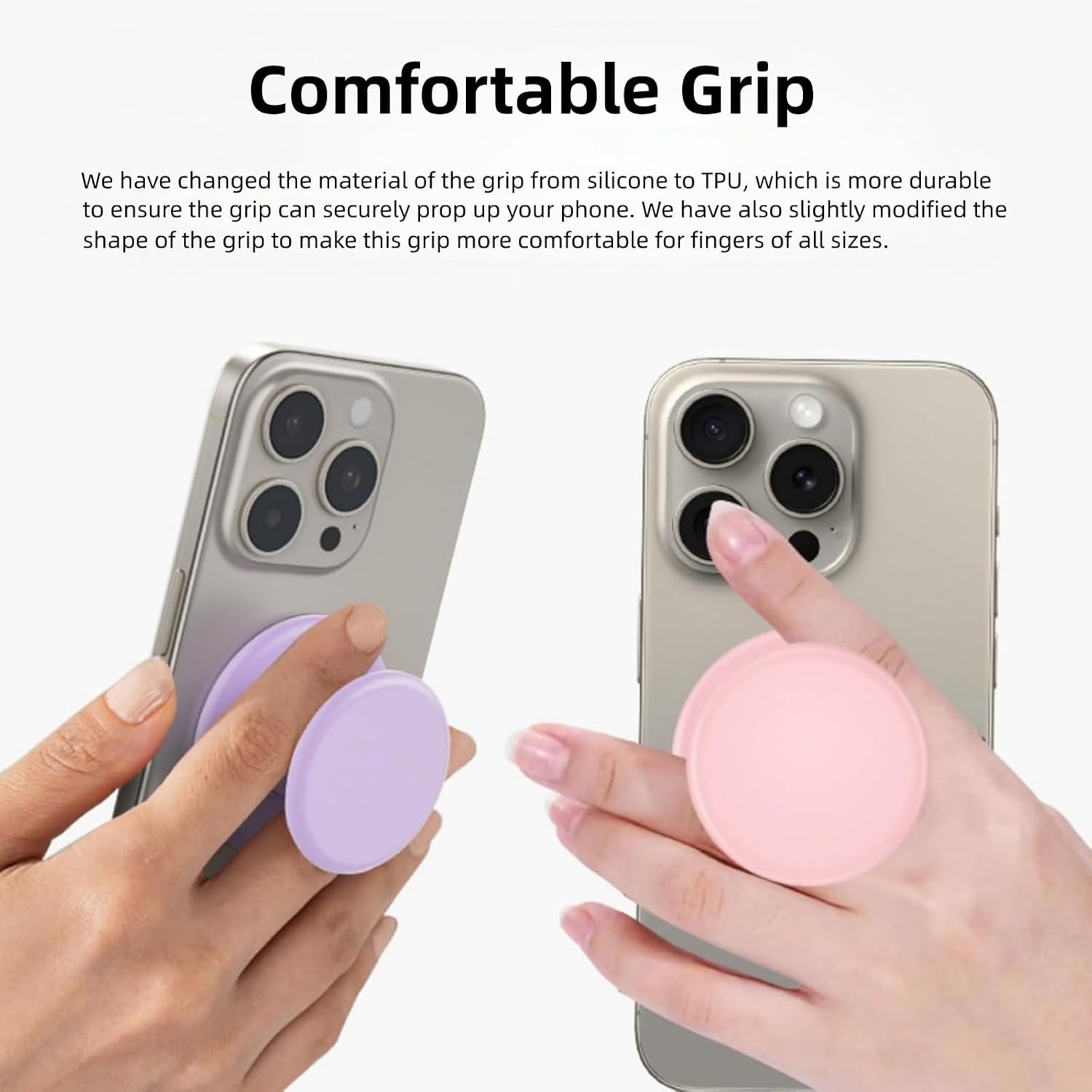 Grippopso for Magsafe Ring Grip, Magnetic Phone Grip Holder, Pink image 2