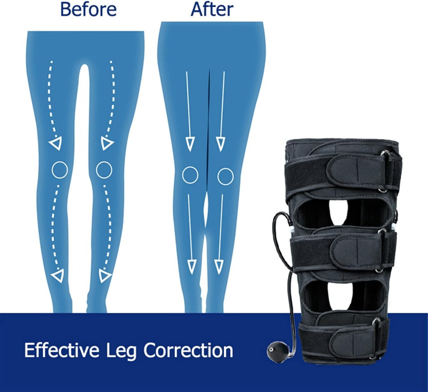 Leg Correction Belt O-Shaped Leg Straps Thigh Supports Correction Belt for Adults and Children Adjustable Knee Braces X-Shaped Leg Looped Leg Traction Orthosis Shaping Le-Adult-One Size