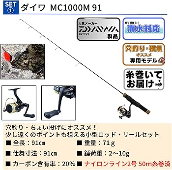 Amazon | ダイワで揃える 穴釣り入門 スターター完全釣りセット