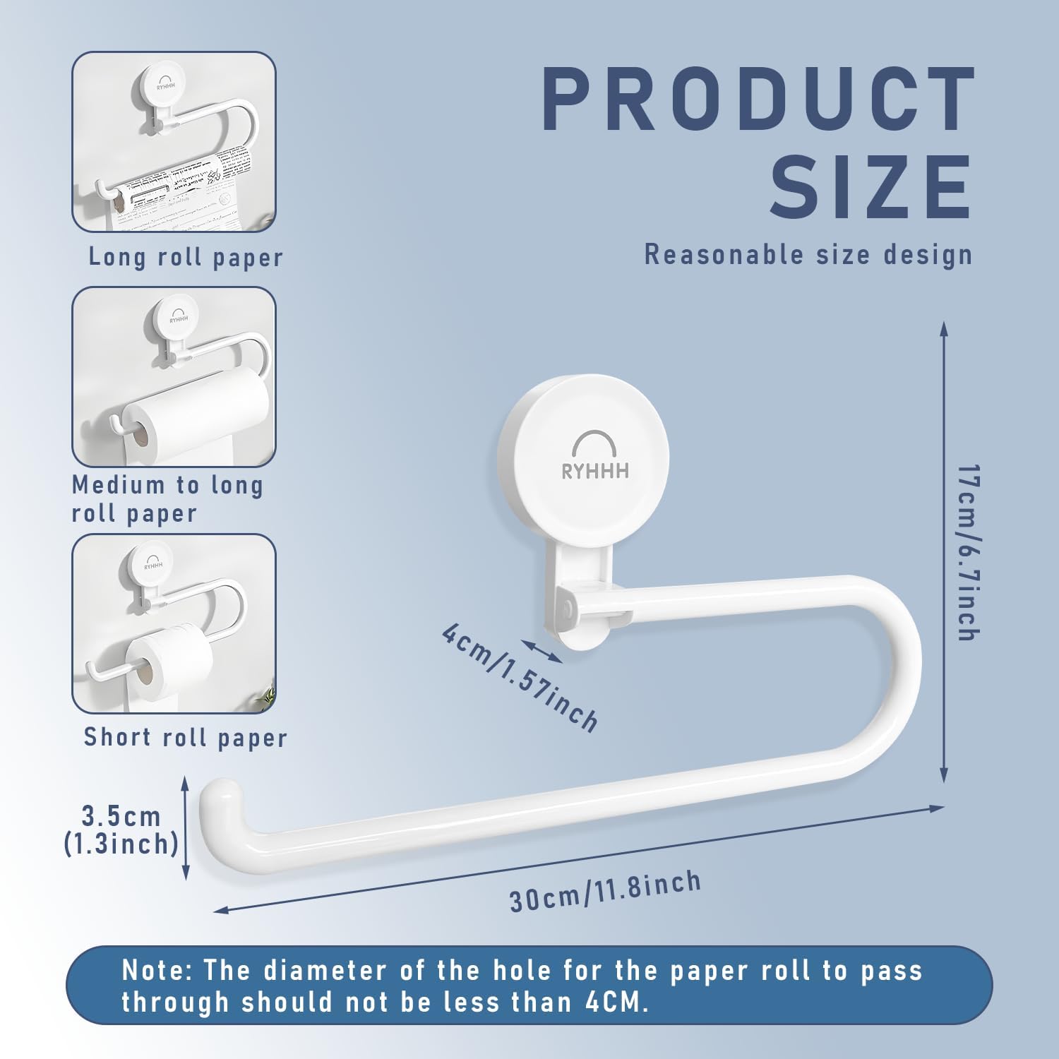 Effortless Organization: The RYHHH Wall-Mounted Kitchen Roll Holder Review