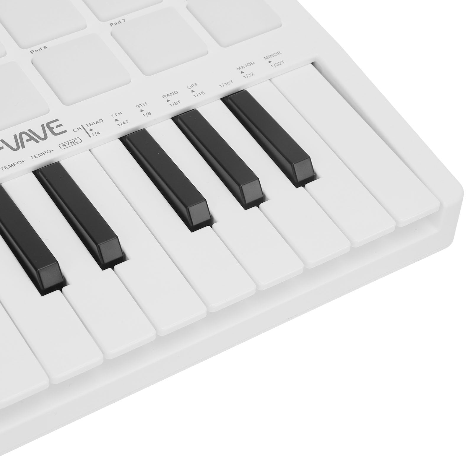 Drfeify Controller Tastiera MIDI Controller Tastiera MIDI USB Dinamica a 25 Tasti con 8 Pad RGB 8 Manopole Bluetooth Alimentato a Batteria per Produttori di Beat Produzione di Viaggi in Studio