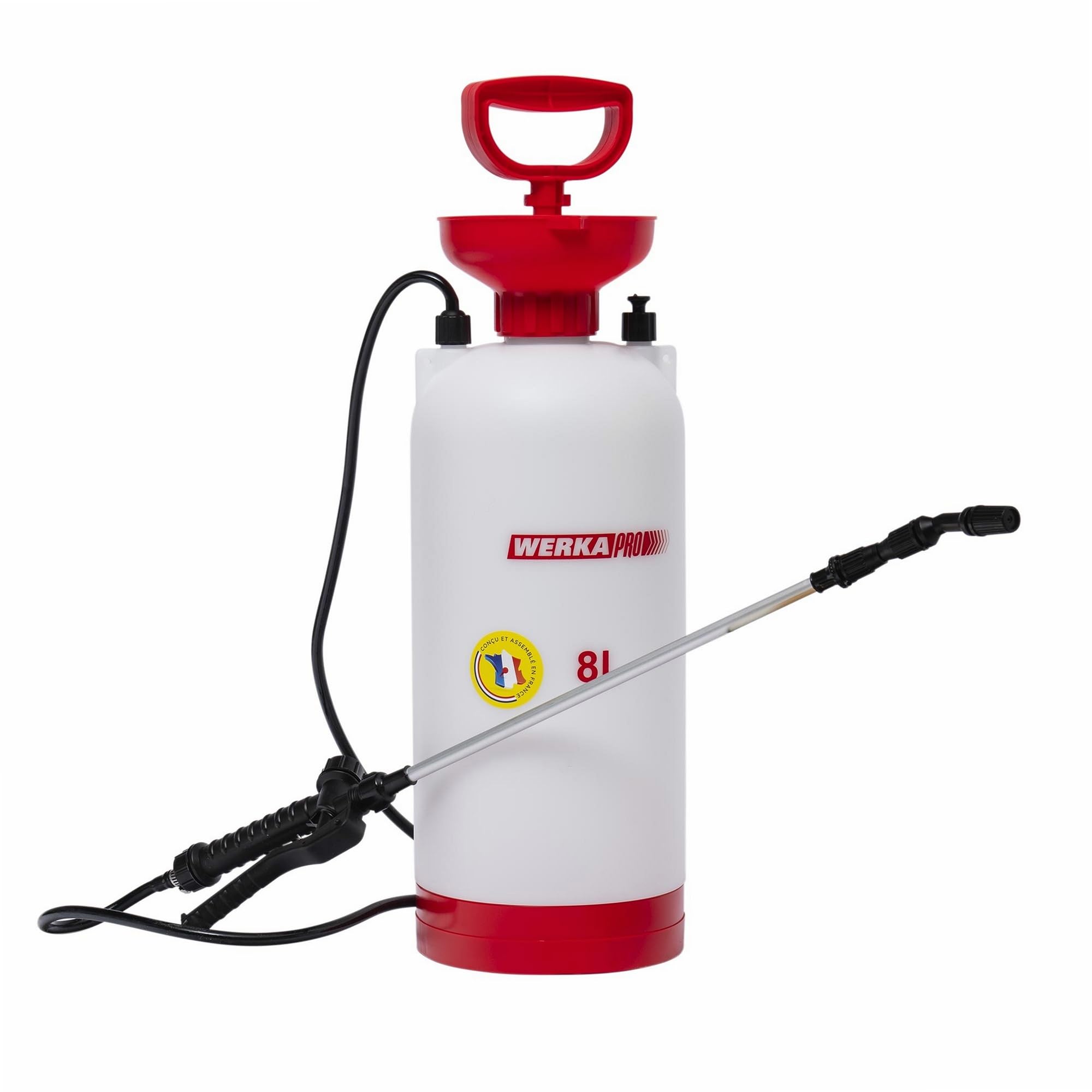 WERKA PRO Pulvérisateur 8 litres pour Produits Agressifs Ø 17 cm 54.5 cm