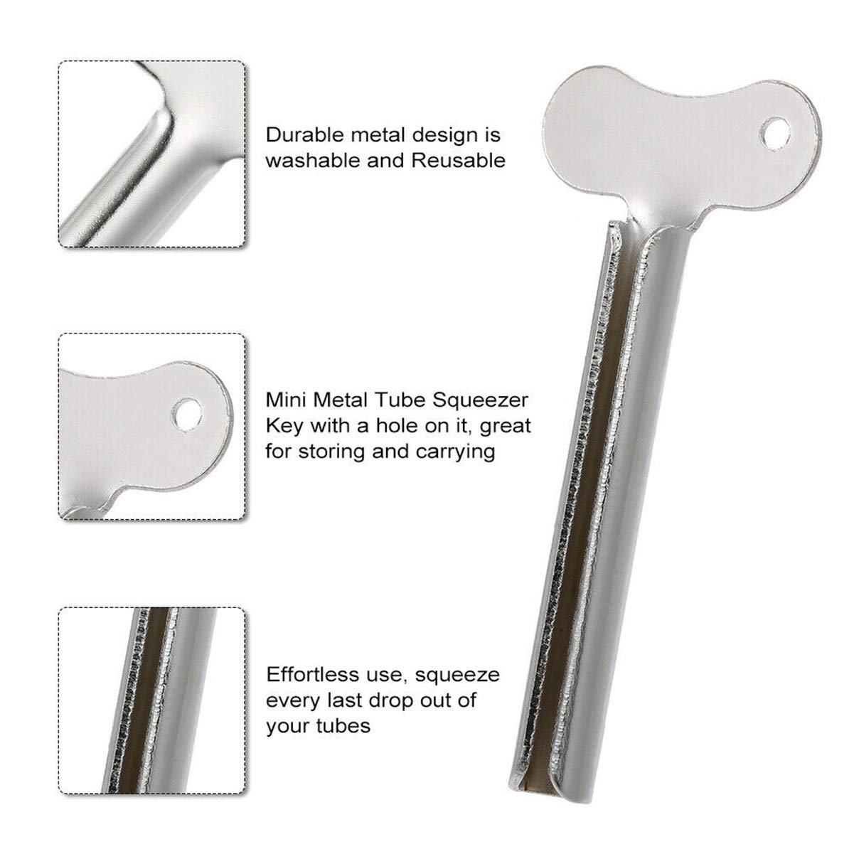Aluminum Toothpaste Tube Key