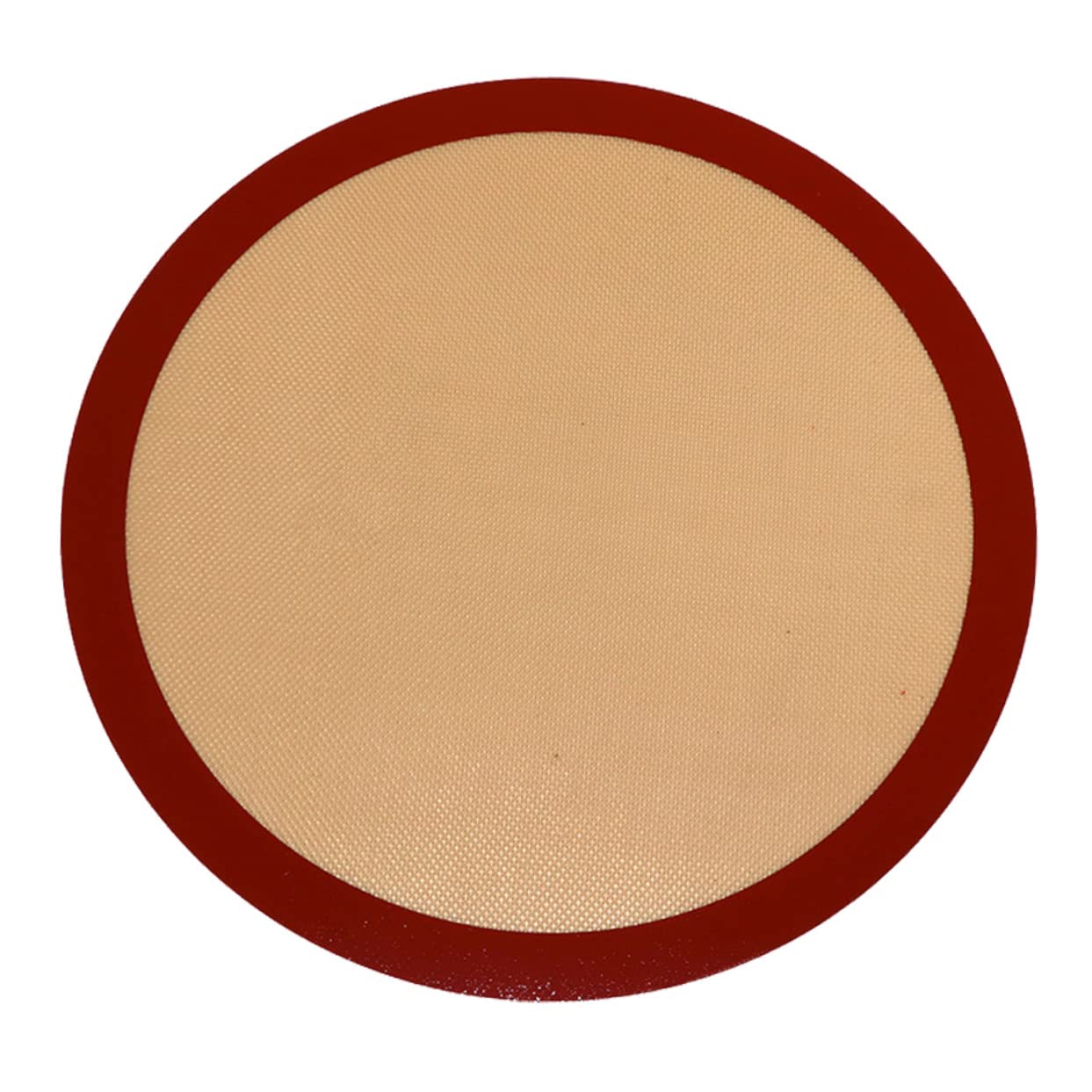 Lurrose Silicone Baking Pad 12-Inch Round Oven Mat Parchment Paper Multi-Use for Grilling Roasting Baking