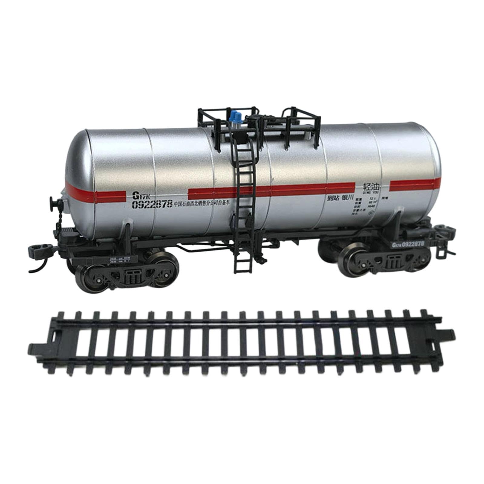 Tren de Juguete en Miniatura, Juego de Tren de Simulación, Vagón Eléctrico, Adorno Educativo, Coleccionable, Adecuado para Fiestas de Cumpleaños para, Plata