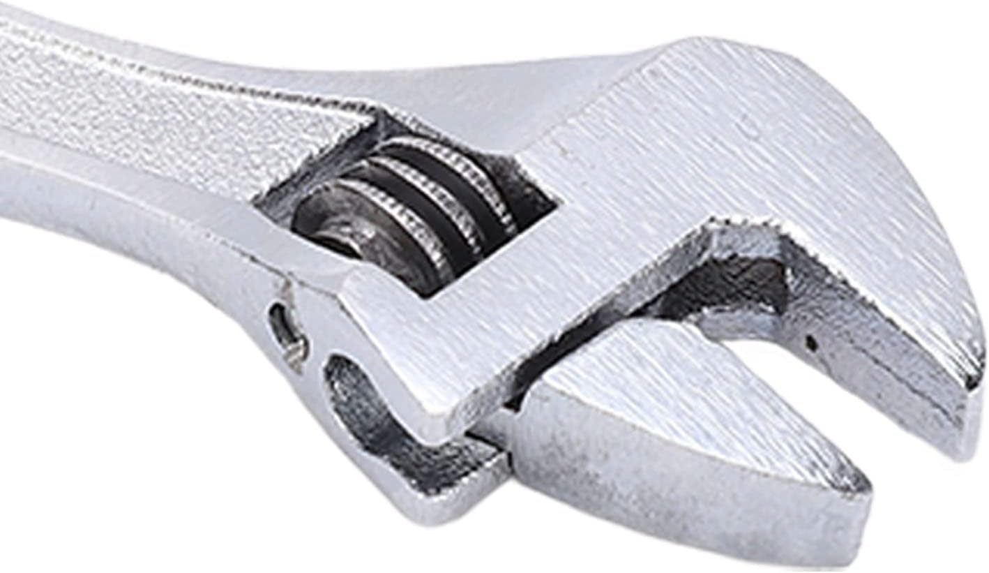Keychain Wrench, Adjustable Mini Wrench Adjustable Spanner Mini Jaw Monkey Wrench for Industrial Home (2.5 in Silver)