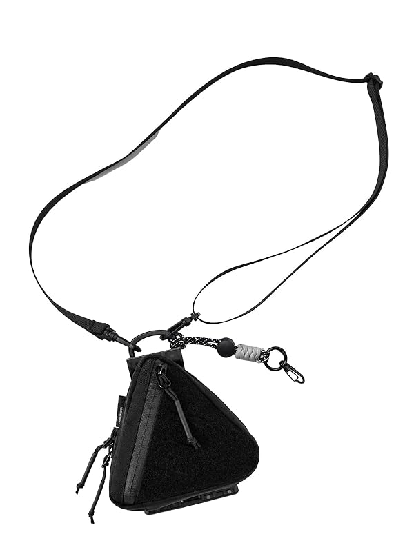 TACTICAL_GEEK Storage A8 Mini EDC Pouch, Multi-Purpose Organization Storage, Small Gear Organizer with Strap, Utility Zipper Pouch for Daily Carry (Black) by TACTICAL_GEEK - Used condition - US$31.81