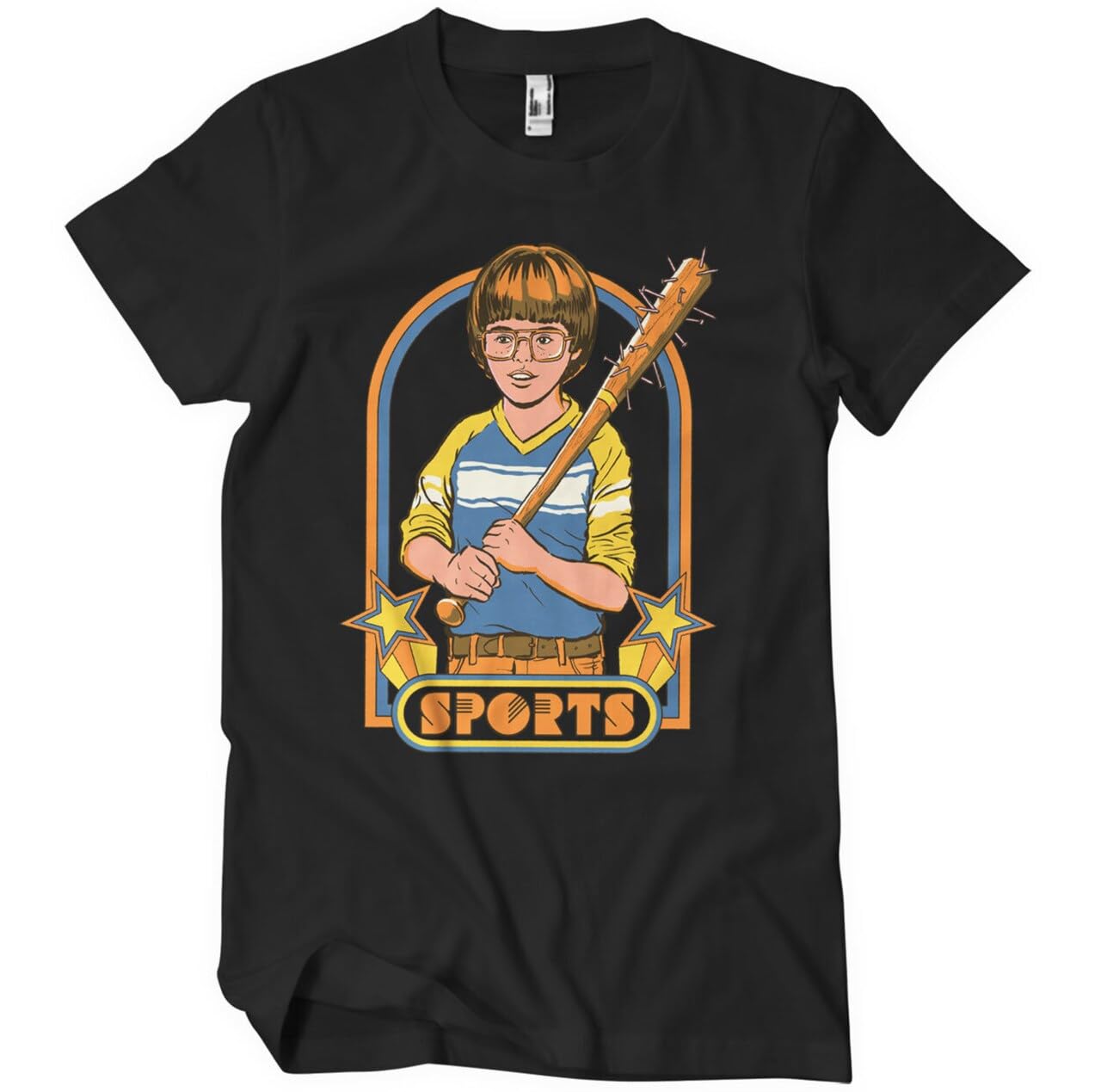 Steven Rhodes Officially Licensed Sports Mens T-Shirt (Black), Small