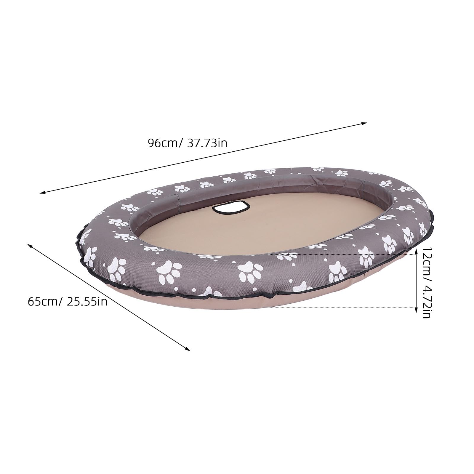 Flotador Inflable para Perros pequeños - 37.8 x 25.6 Pulgadas, balsa Inflable para Perros para Nadar - Soporte Estable, Juguete de Verano para, Accesorio para Piscina, Lago, Camping y Playa