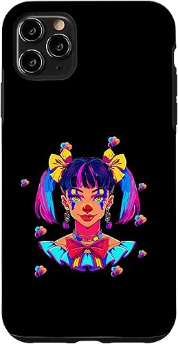 Miniatura 11 de iPhone 15 Cute Streetwear synthwave 80s 90s retro anime girls clown Case