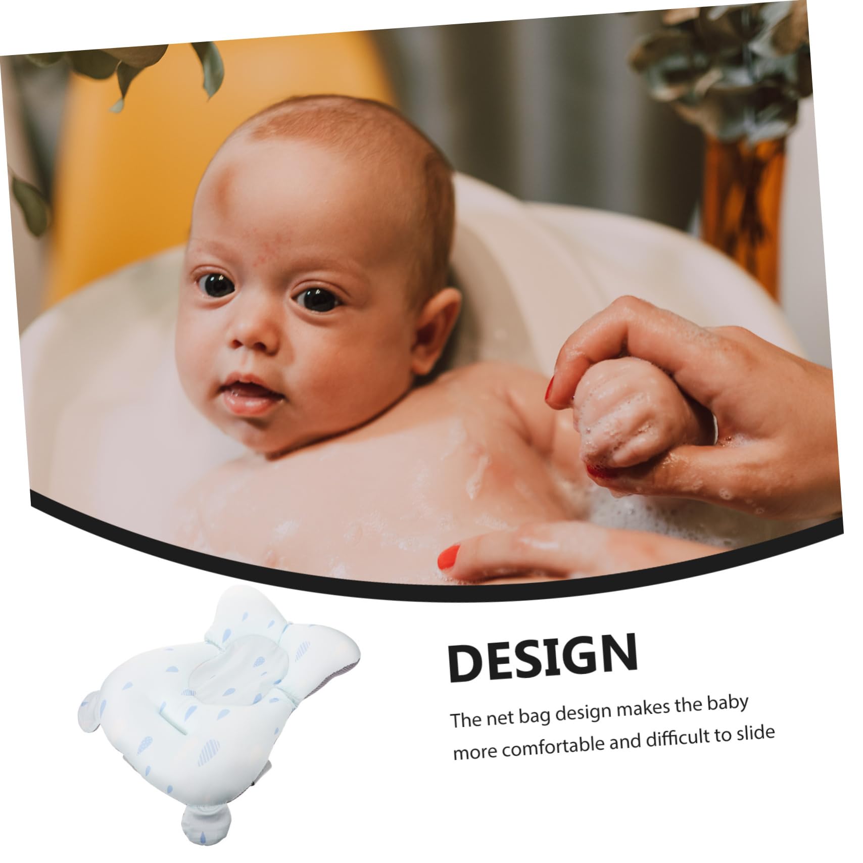Cojín para Bebés Almohadilla Flotante Soporte para Bañera De Recién Nacidos Cómodo y Antideslizante para Baños y Divertidos
