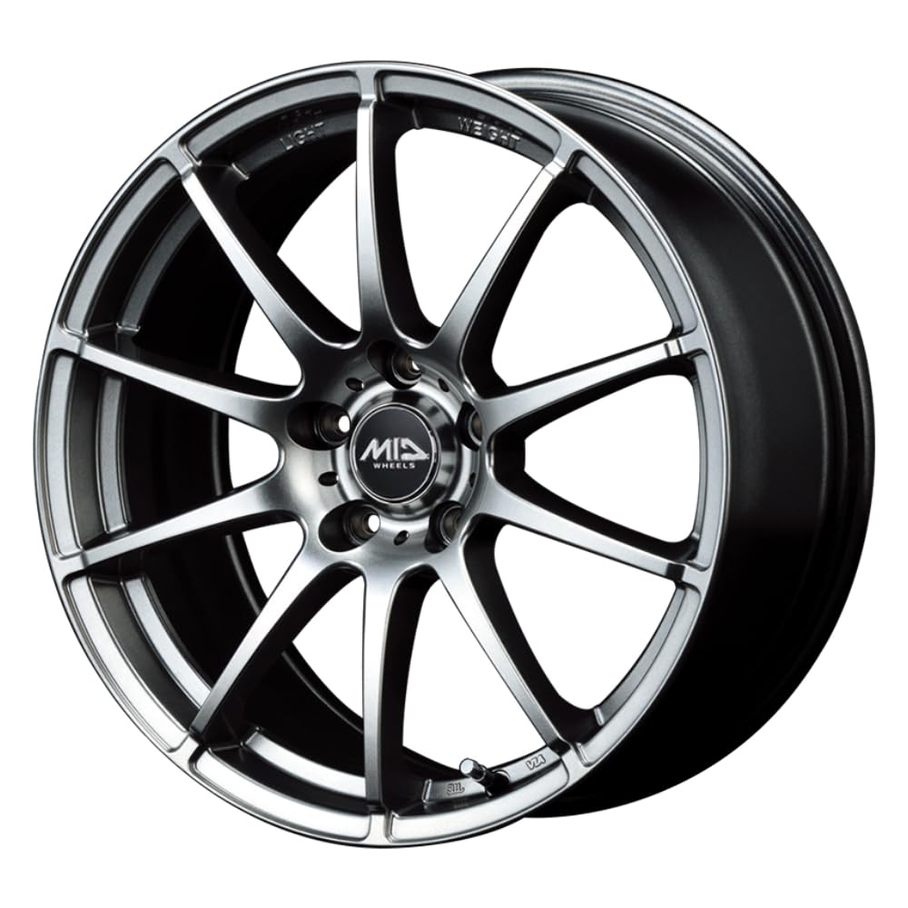Amazon.co.jp: MID マルカ StaG 16×6.5J 5H 100 +48 メタリックグレー