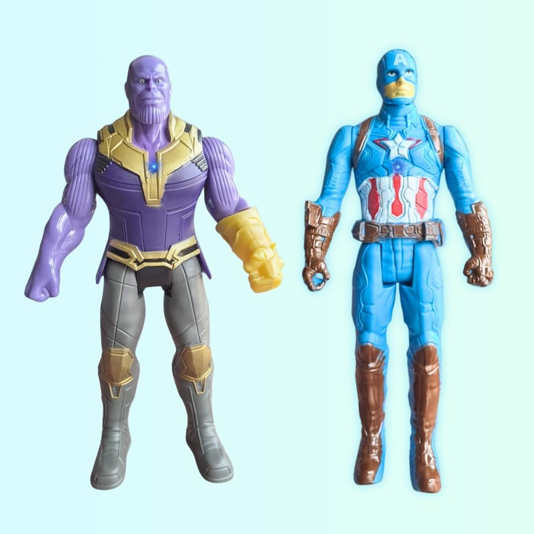 Gift Baba Thanos and Captain-A 20 cm Action Figure Toys Combo, Avengers Figure Toy, Figure Toy for Kids (Thanos+Captain-America) (B0D4VS8955) Amazon Price History, Amazon Price Tracker
