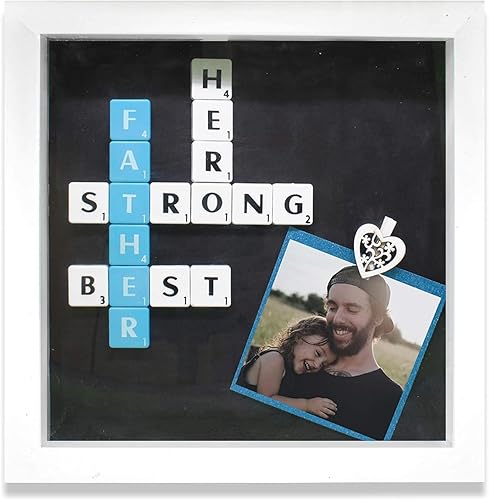 Miniatura 5 de Trimming Shop Azulejos del alfabeto de plástico marfil con letras y números negros para juegos, manualidades, crucigrama, decoración de bricolaje,