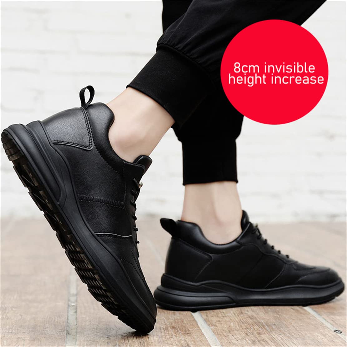 VIBLiSS Mocassini con Rialzo da Uomo con Altezza Crescente, Scarpe da Passeggio più Alte di 8 Cm Sneaker da Sollevamento Casual Leggera E Confortevole
