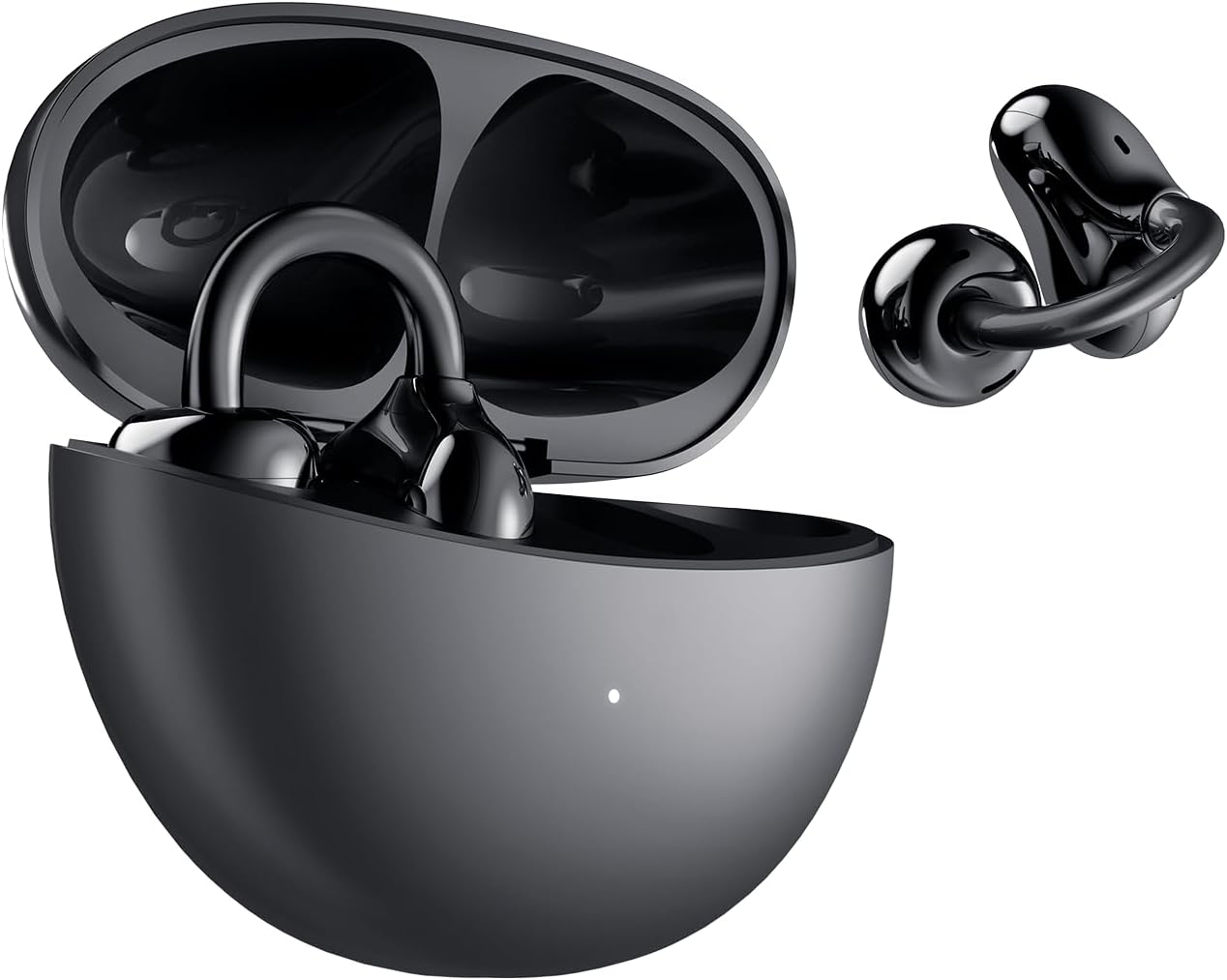 HONOR Earbuds Clip Wireless Open-Ear Bluetooth 5.3 Earphones with AI Noise Reduction, 36H Battery Life, Dual Microphones, Touch Controls, IP54 Waterproof for iOS & Android