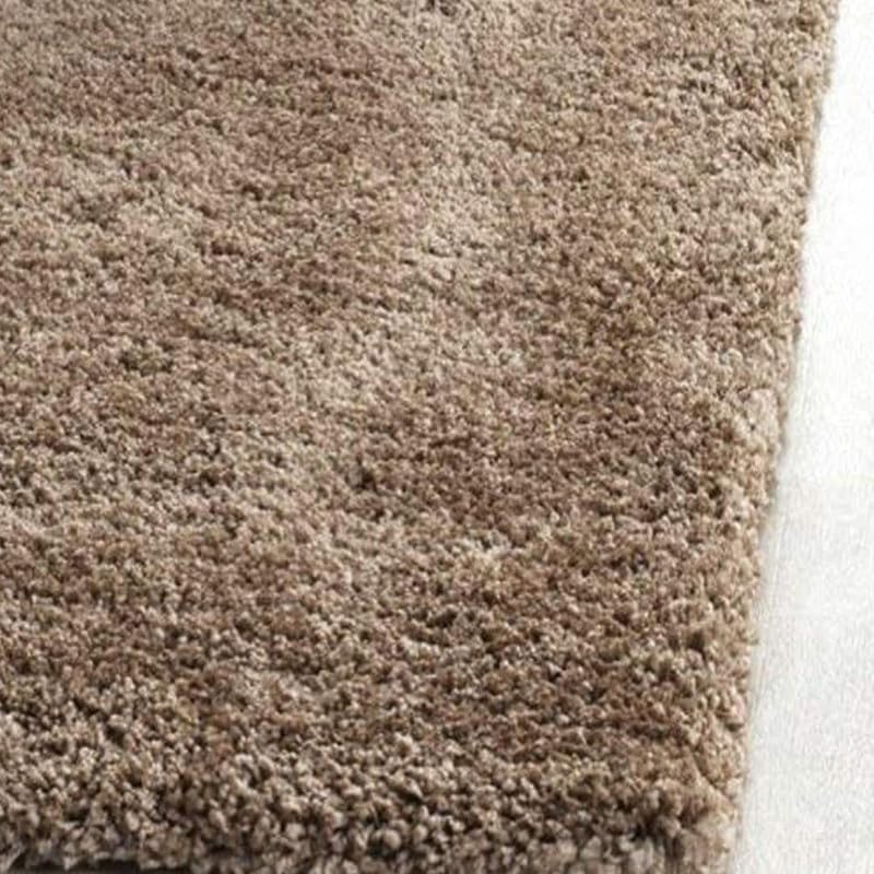 Image of FIASCO Shaggy Carpet Bedside Runner | 2 Inch Pile Height Back in Canvas for Bedroom, Kids Room, Guest Room | Area Rug Microfiber Soft Plush Fluffy Shaggy Carpet | 1.5x4 Feet Beige
