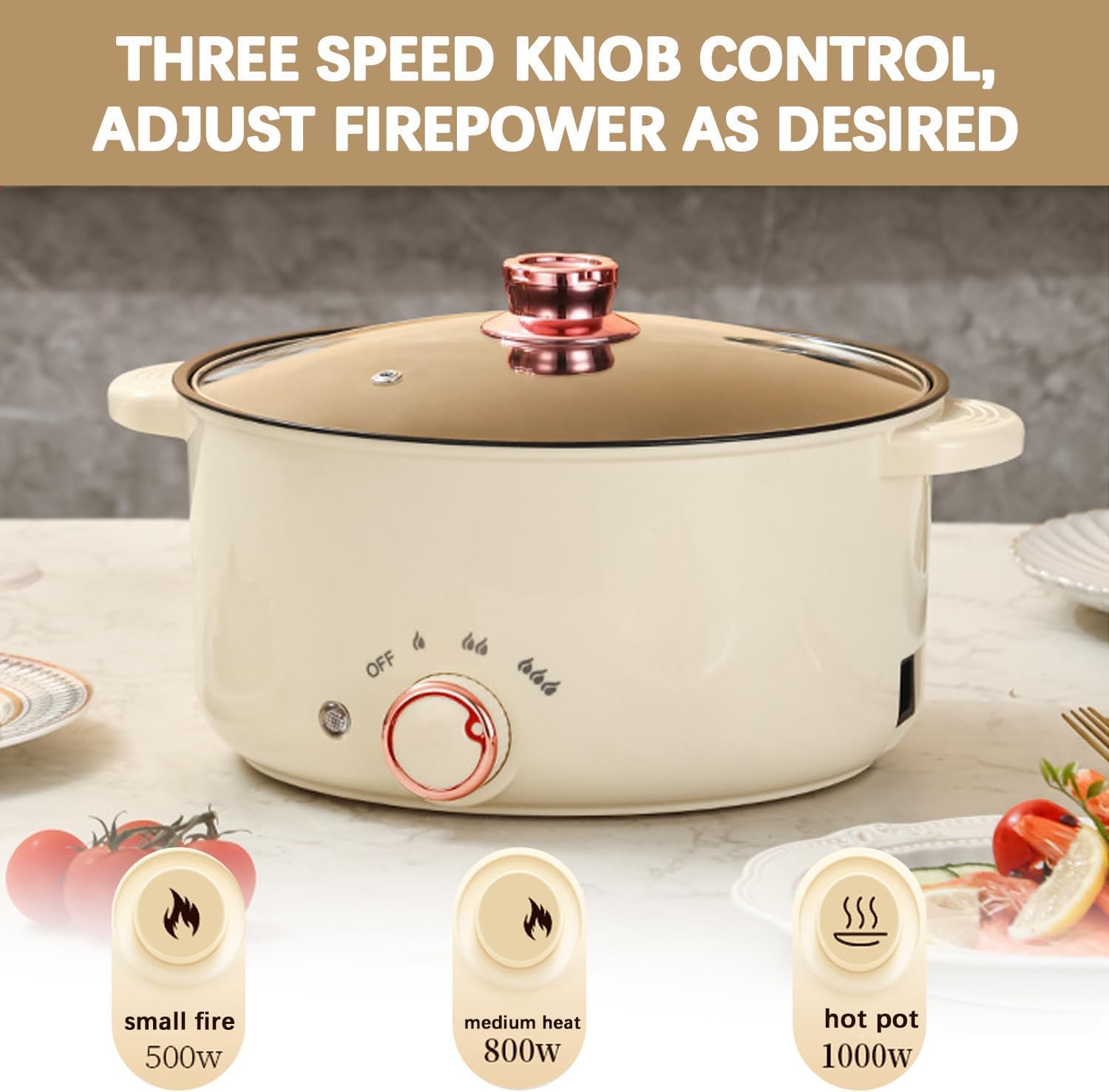 Perfk Rotierender Hot Pot 32cm - Edelstahl Feuertopf Mit Trennfach Für Induktionsherd