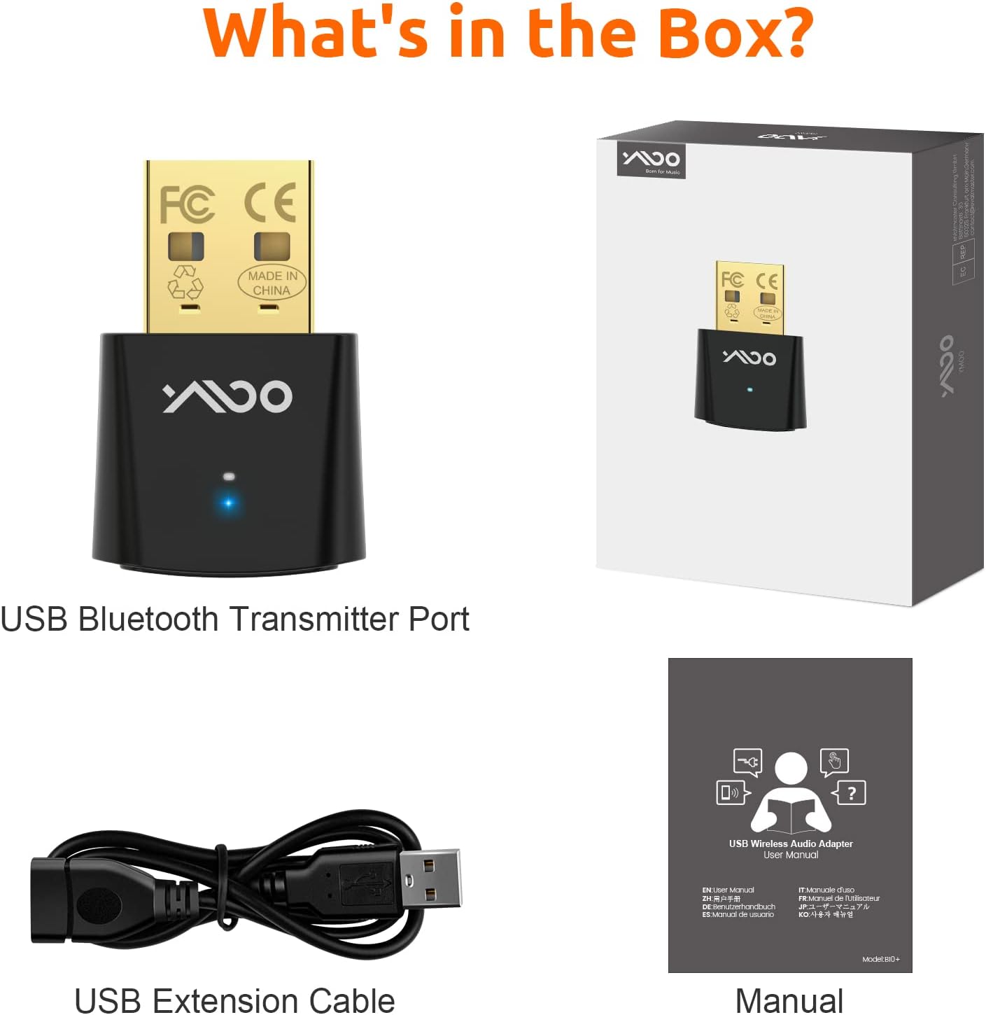 Buy YMOO Bluetooth 5.3 Audio Transmitter with Aptx/AptxLL Low Latency