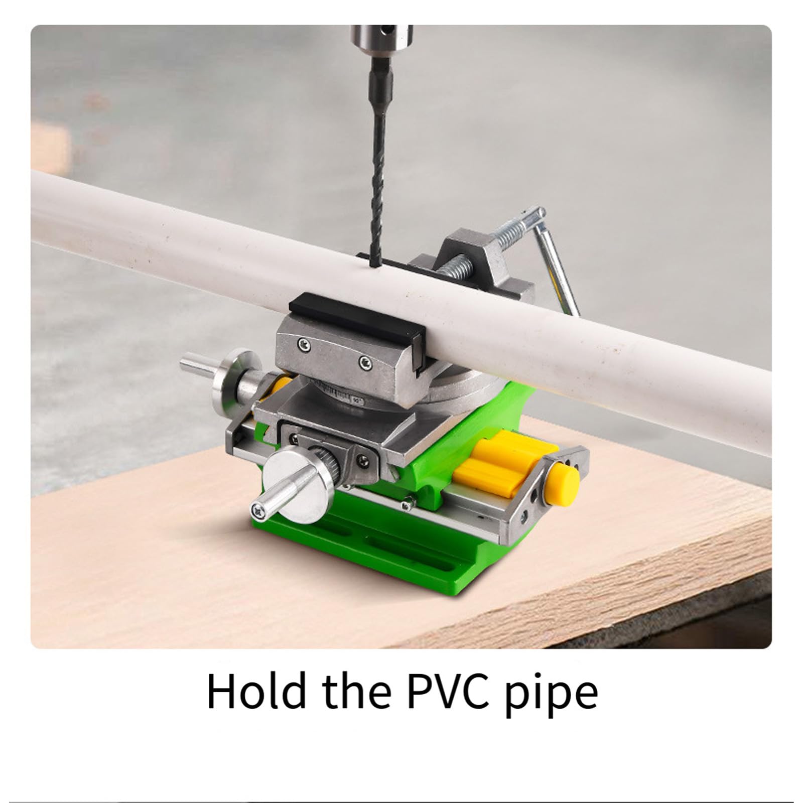 Tavolo da lavoro composto in lega di alluminio con movimento dell'albero X Y 80mm 67mm colpi per lavori di lavorazione fresatura morsa di perforazione