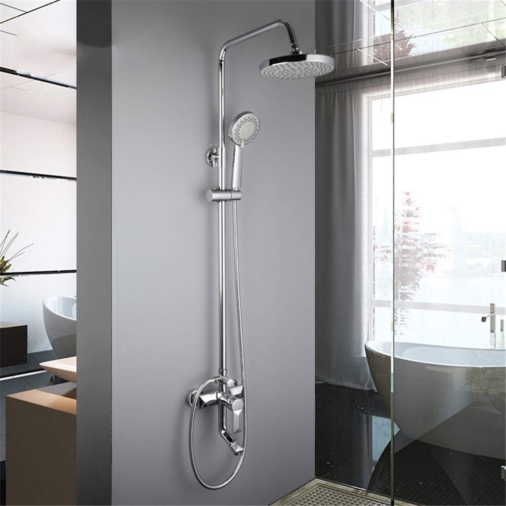 Ensemble de robinet de douche mitigeur mural avec douchette - 8