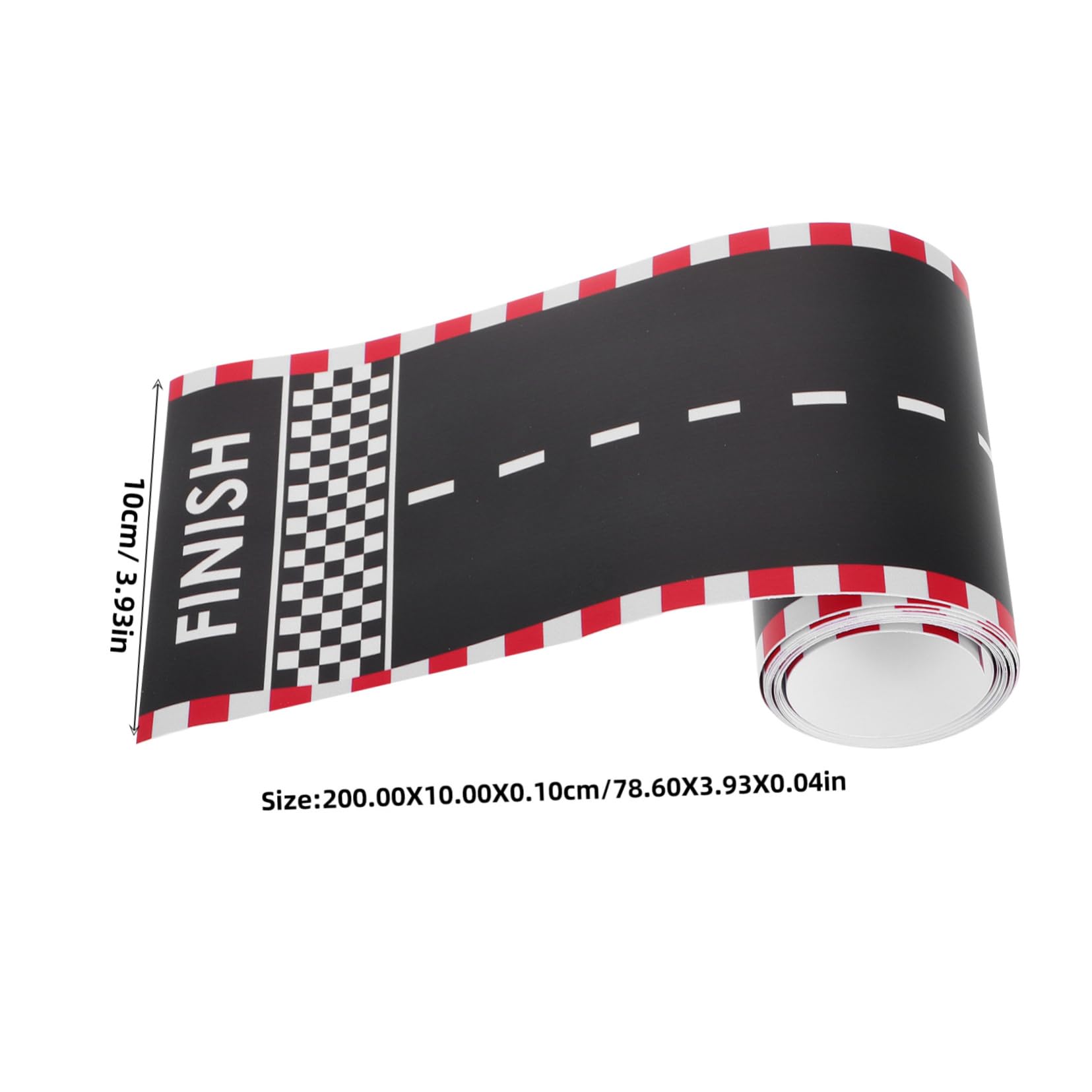 FOYTOKI DIY Highway Tape Road Tape for Toy Cars Traffic Track Sticker Race ' Play Mat Railway Stickers