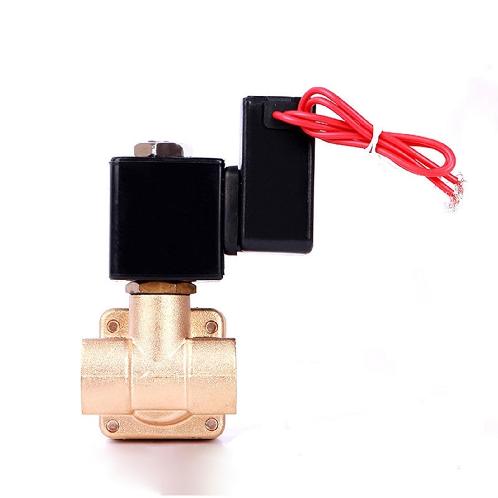 Mosiężny zawór elektromagnetyczny 1/2 "z pilotem wysokociśnieniowym, normalnie zamknięty, energooszczędny, 220 V, 24 V, 12 V, 24 V, 12 V, 24 godziny, zasilany 220VAC-EPDM Seal)