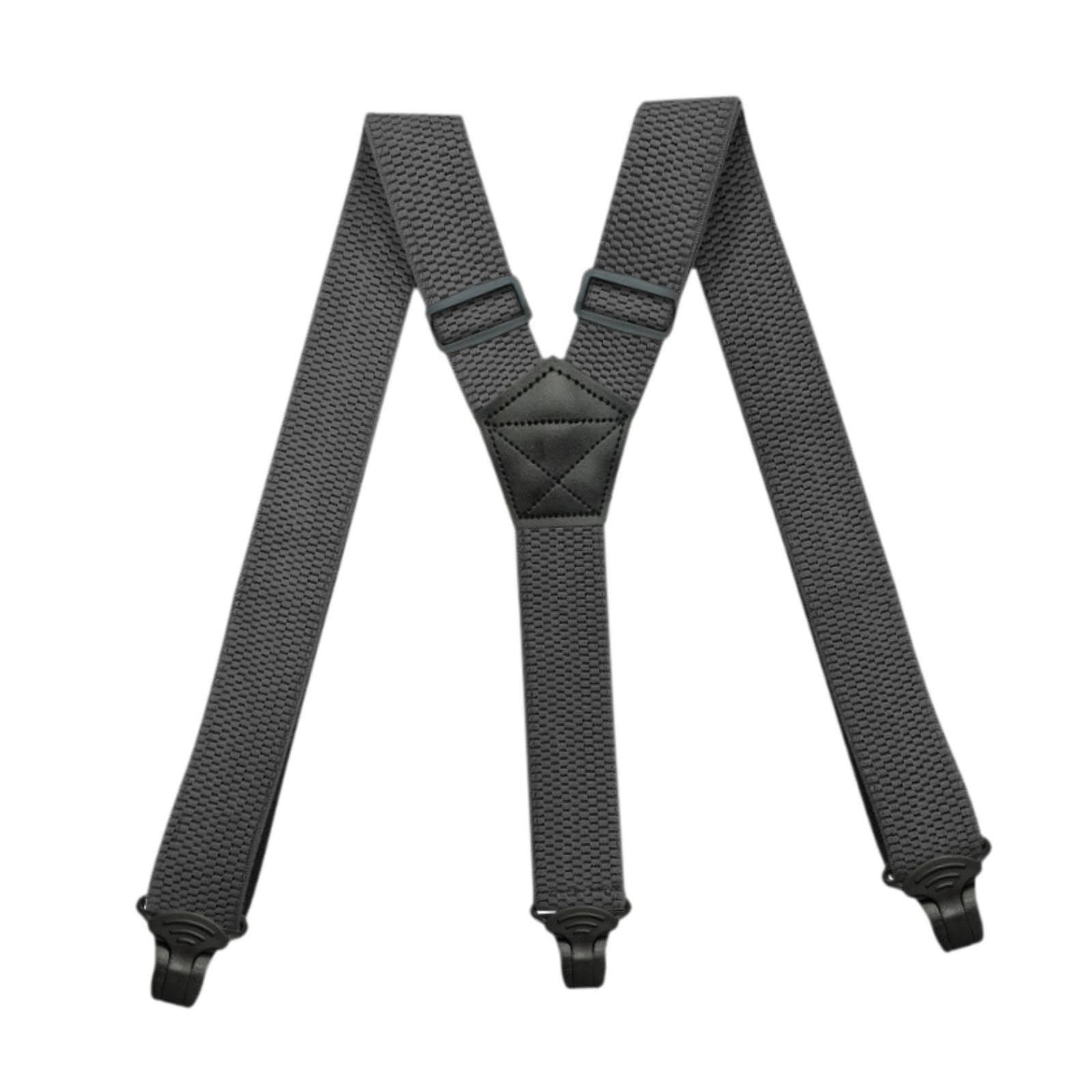 Mens Suspender Heavy Duty Adjustable Y Type Elastic Straps Hidden Suspenders grey | Suspenders Braces | Mens Accessories | Clothing Shoes & Accessories-image-39